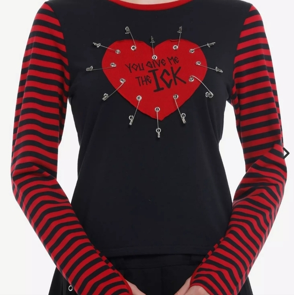 Social Collision You Give Me The Ick Safety Pin Top Juniors 3X - Picture 9 of 10